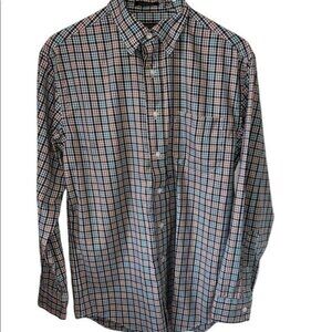 Pendleton Mens Long Sleeve Plaid Button Down Shirt Size S 100% Cotton Multi-Colo